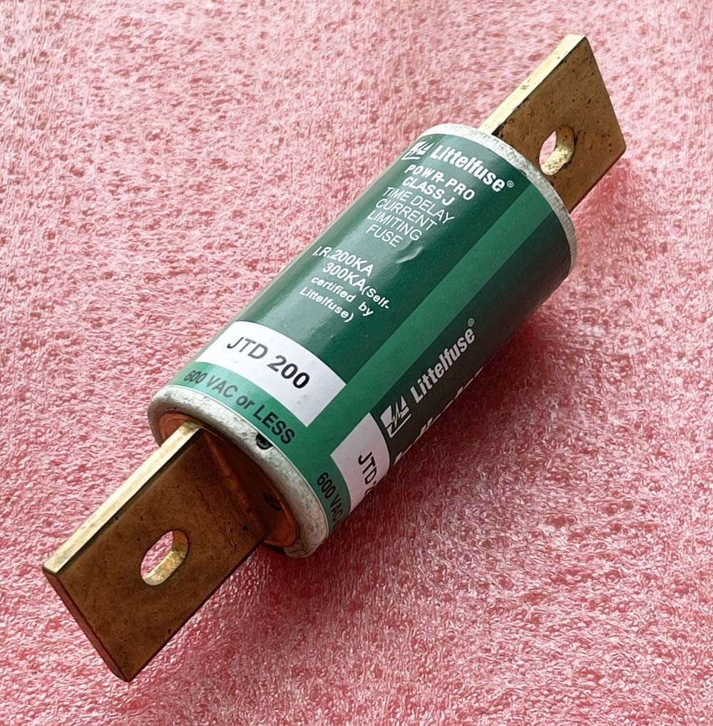 JTD-200 1PC Littelfuse JTD200 200A 600Vac Time-Delay Circuit Cartridge Fuse
