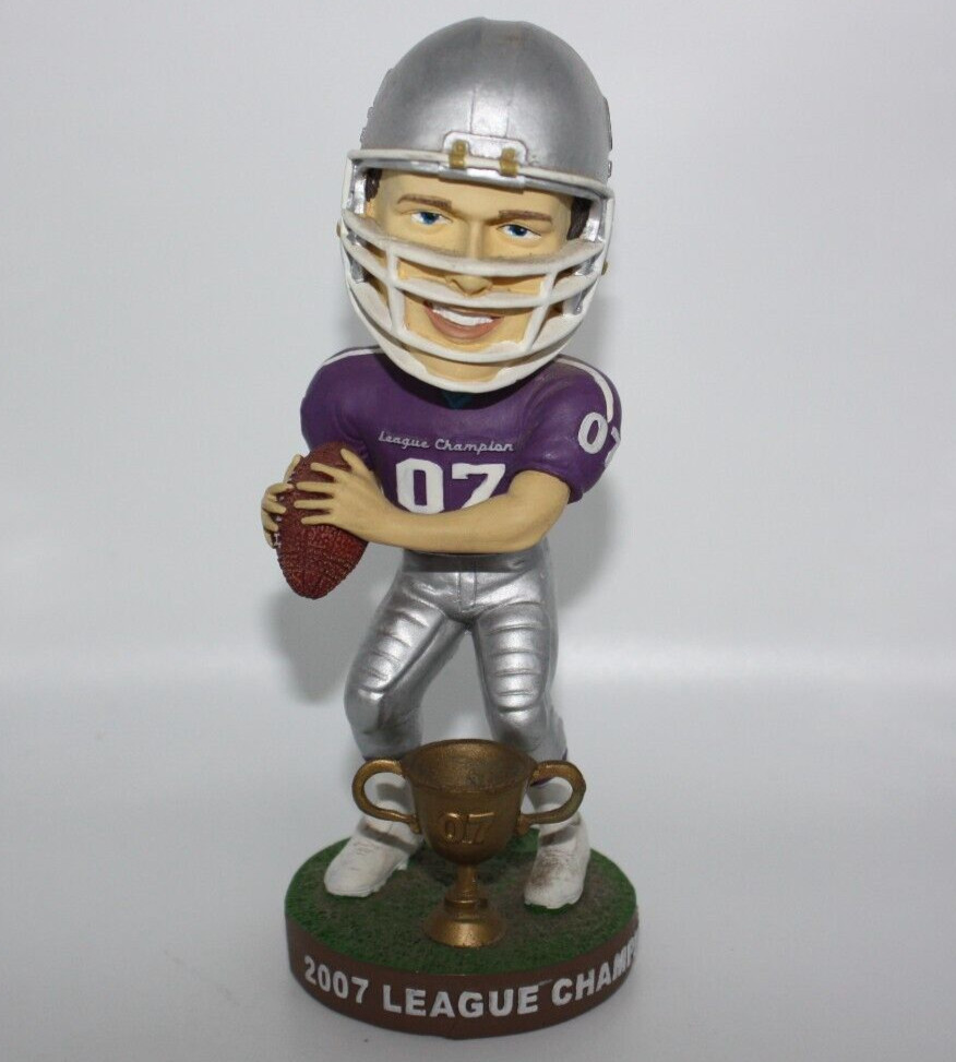 Rare 2007 Yahoo Sports Fantasy Football Bobblehead League Champion Purple