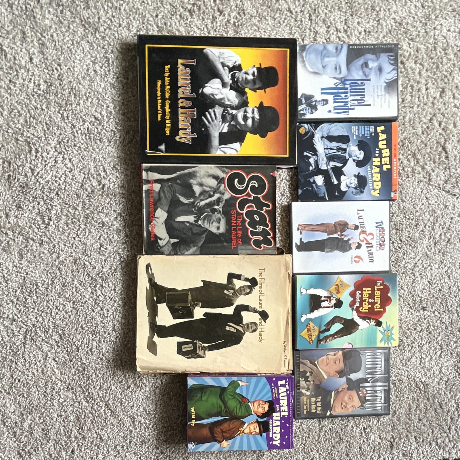 Assorted Laurel And Hardy Films And Books Assorted Laurel And Hardy Films And Books