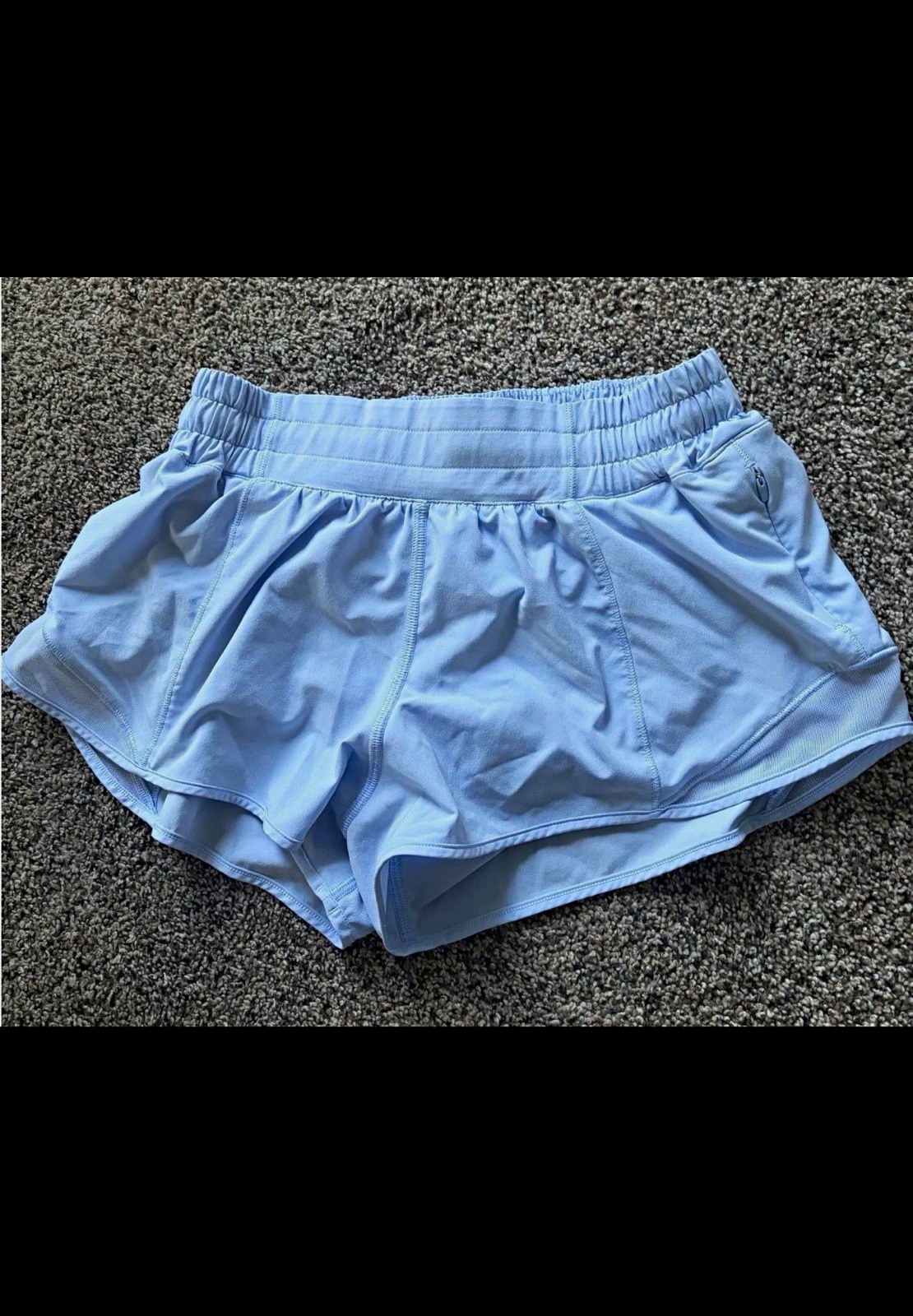 Lululemon Women’s Light Blue hotty hot Running Shorts size 6