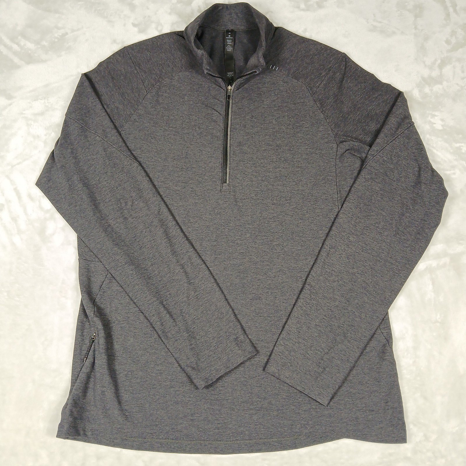 Lululemon Surge Warm 1/2 Zip Pullover M Men\'s Athletic Running Gray