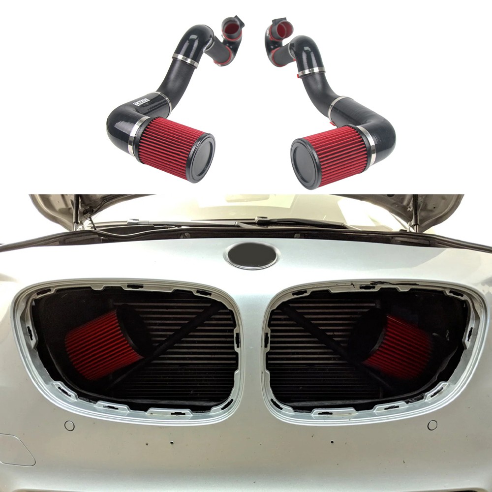 Front Mount Cold Air Intake System For 12-18 BMW 650i 550i xDrive N63 4.4T V8