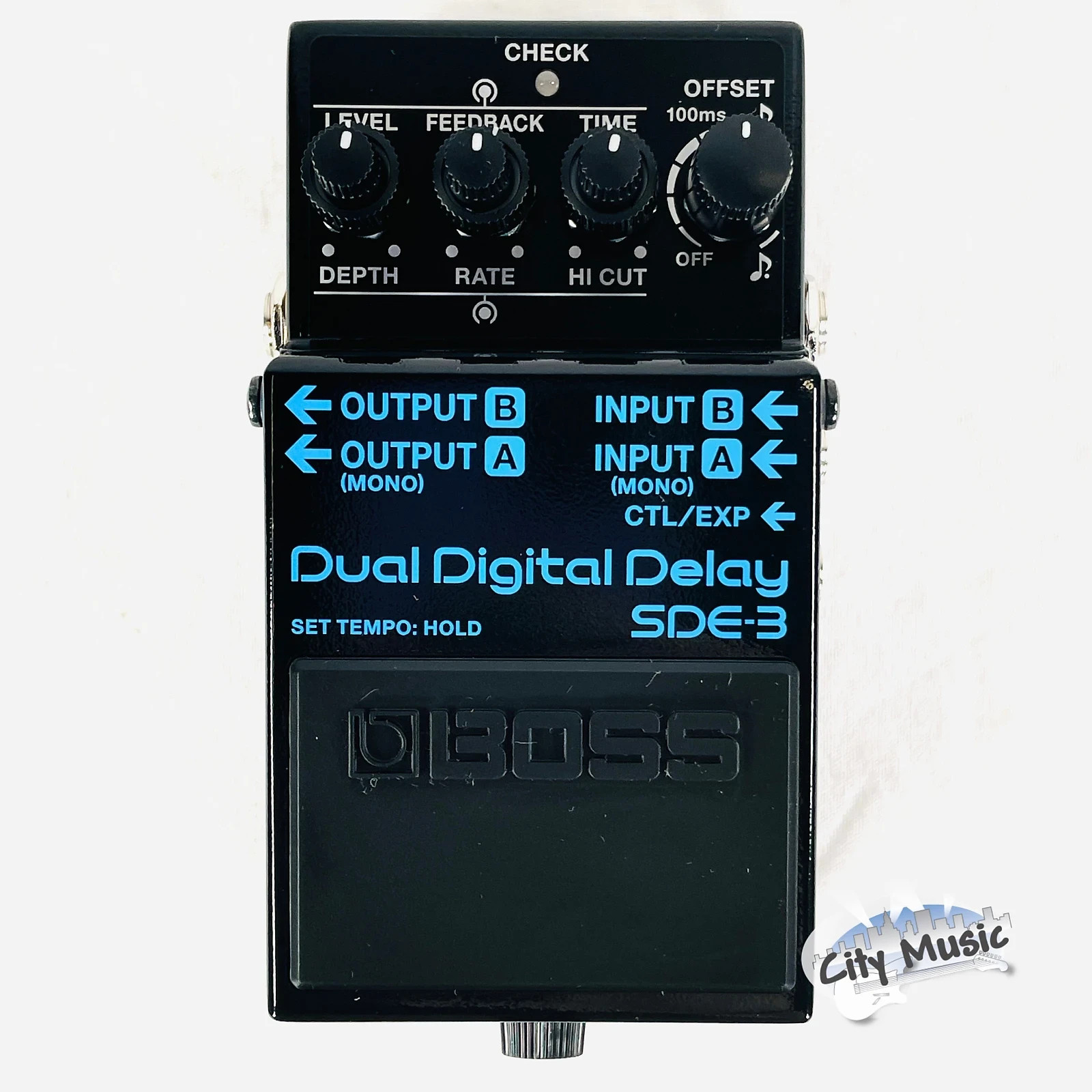 Used Boss SDE-3 Dual Digital Delay Guitar Effects Pedal ♫