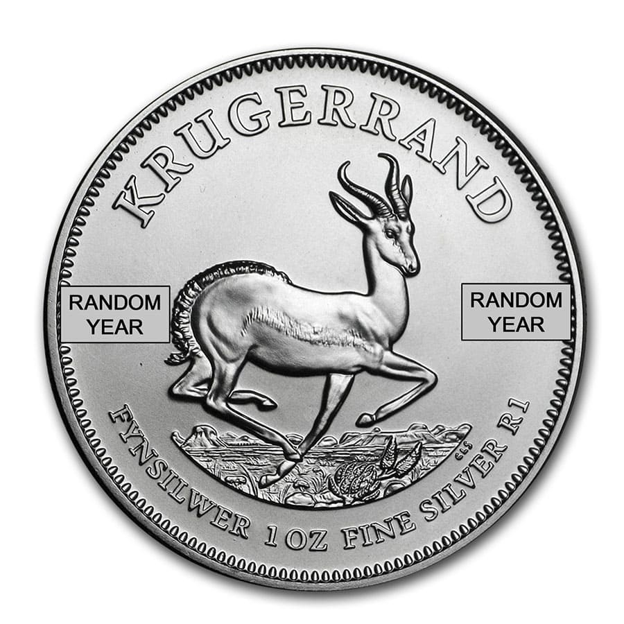 South Africa 1 oz Silver Krugerrand (Random) South Africa 1 oz Silver Krugerrand (Random)