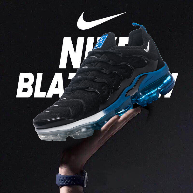 Nike Air VaporMax PLUS TN Black and blue Men\'s