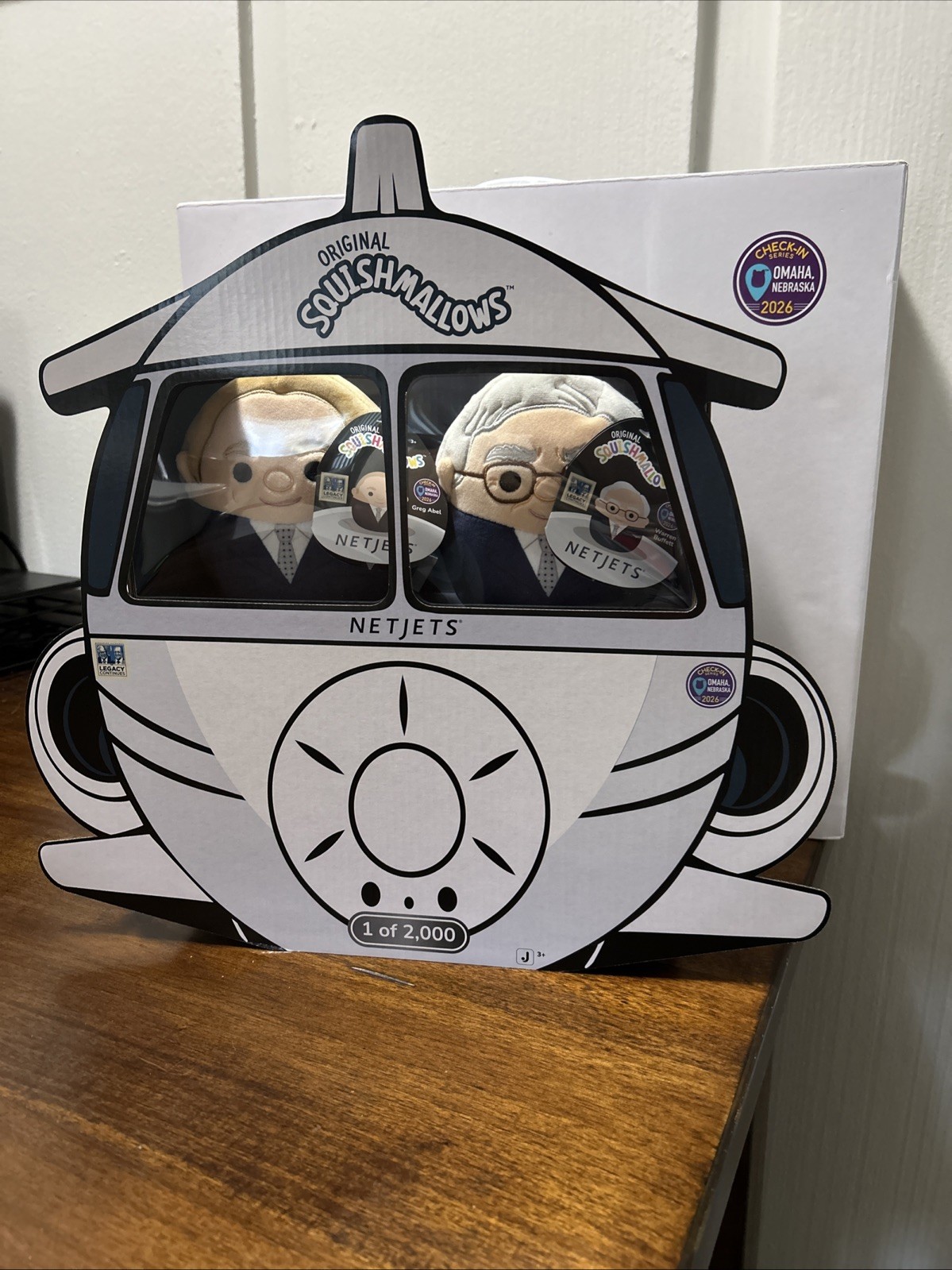 Berkshire Hathaway Warren Buffett Greg Abel NetJets Squishmallows 1 of 2000 Berkshire Hathaway Warren Buffett Greg Abel NetJets Squishmallows 1 of 2000