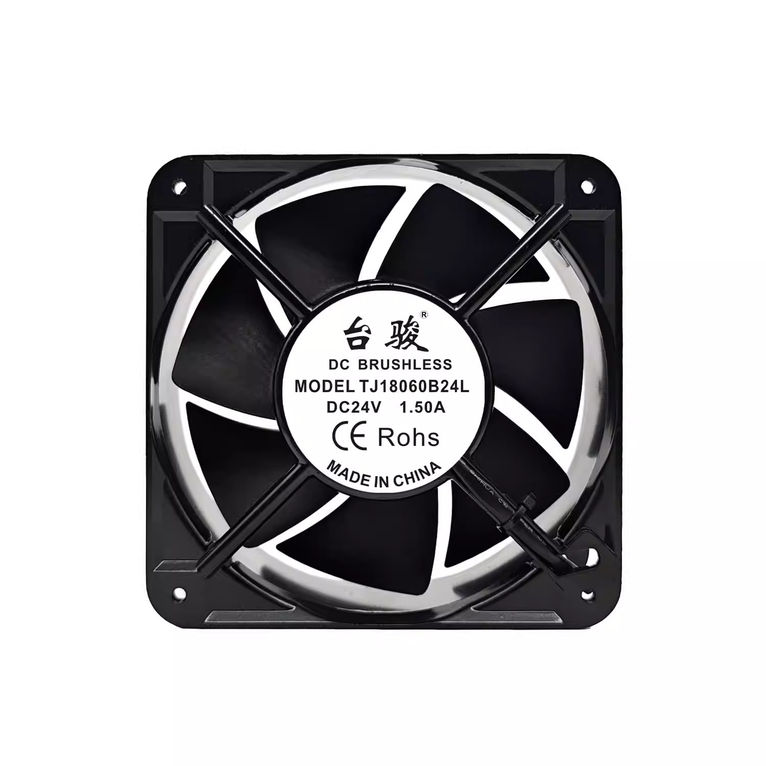 1PCS TJ18060B24L DC24V 1.5A 18060 18cm Metal Aluminium Frame Cooling Fan