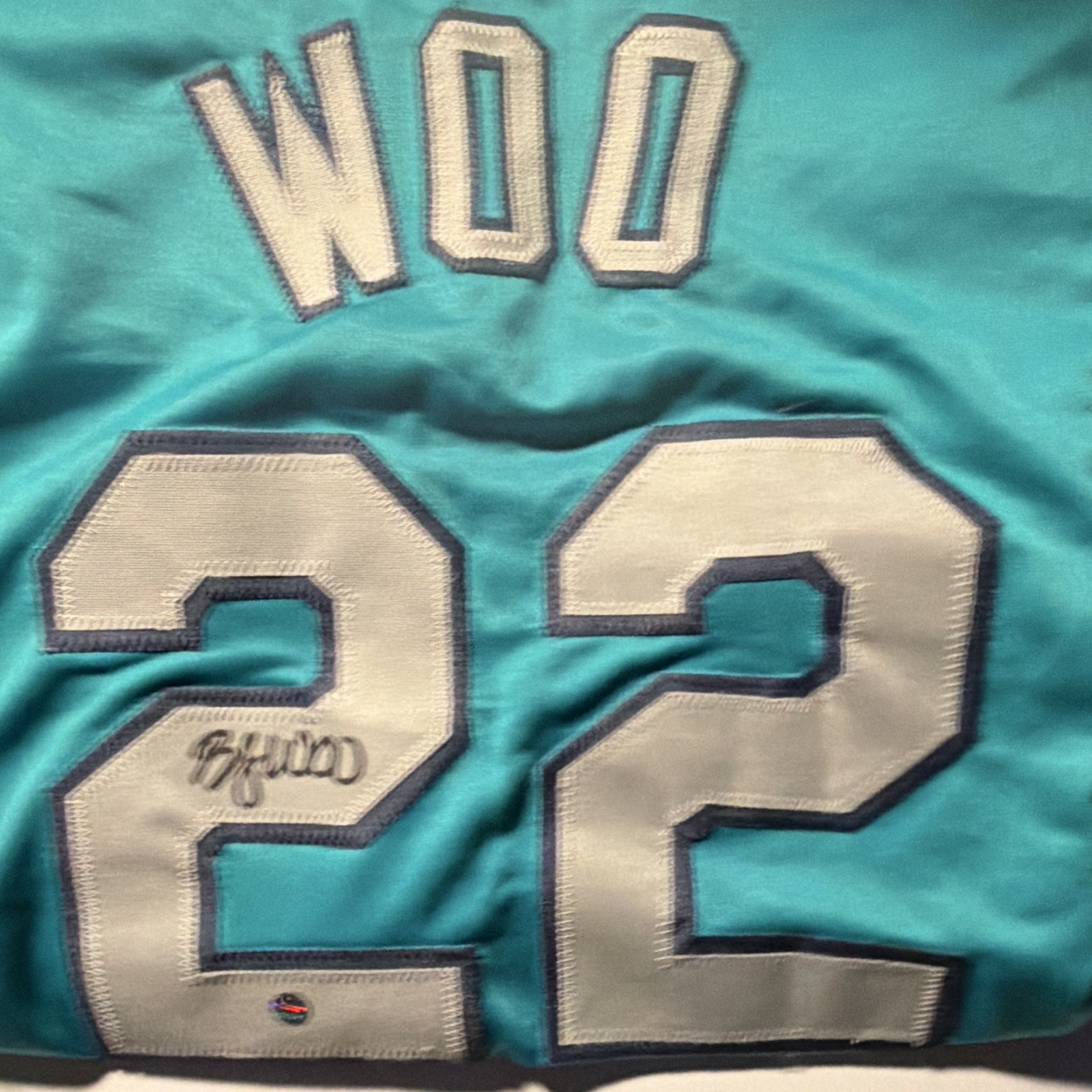 Bryan Woo Seattle Mariners #22 Signed MLB Baseball Jersey Original Bryan Woo Seattle Mariners #22 Signed MLB Baseball Jersey Original