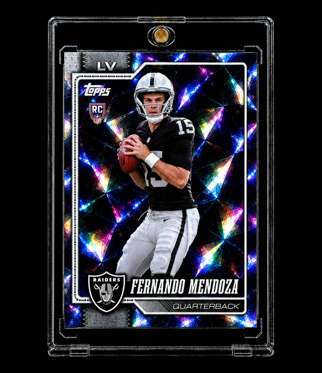 FERNANDO MENDOZA ROOKIE DIAMOND REFRACTOR 2026 Topps Rare Silver Diamante LV