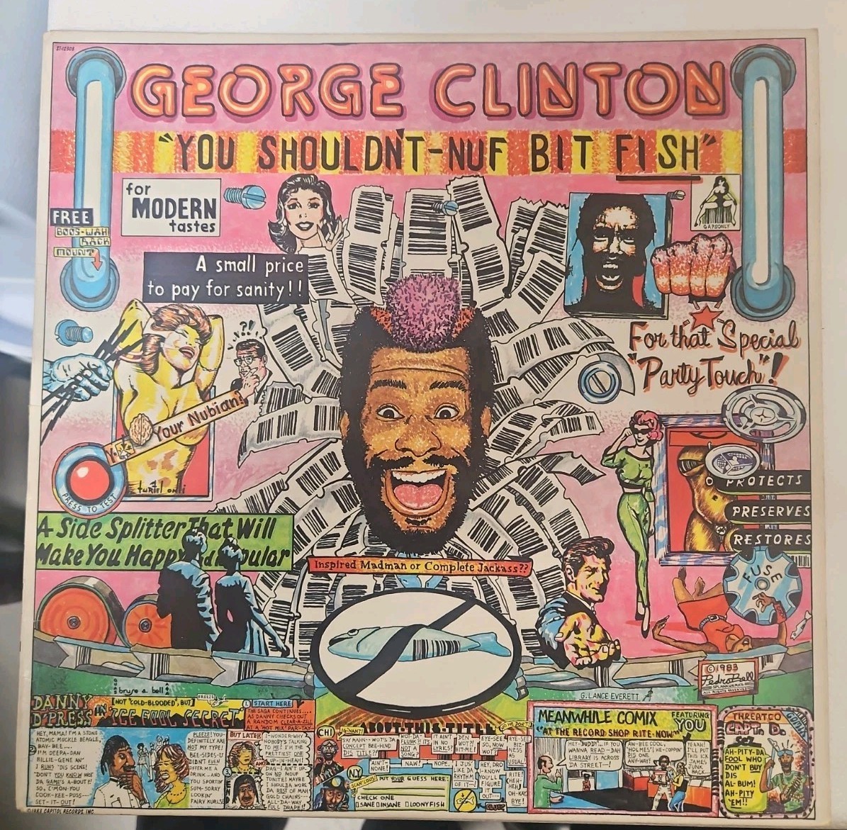 GEORGE CLINTON You Shouldn't-Nuf Bit Fish CAPITOL LP GEORGE CLINTON You Shouldn't-Nuf Bit Fish CAPITOL LP