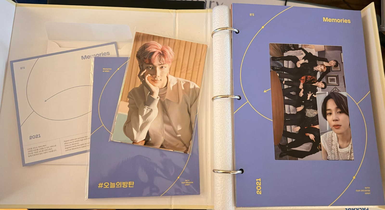 BTS Memories of 2021 – Official Photobook (Unopened) - Jimin photocard