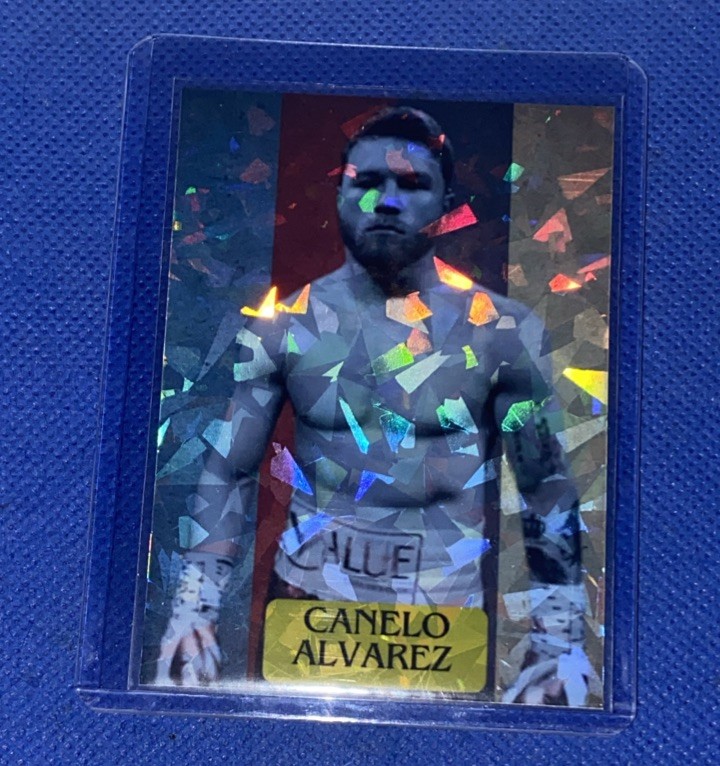 Canelo Alvarez Custom Throwback Boxing Poster Refractor Holo Card rc Canelo Alvarez Custom Throwback Boxing Poster Refractor Holo Card rc