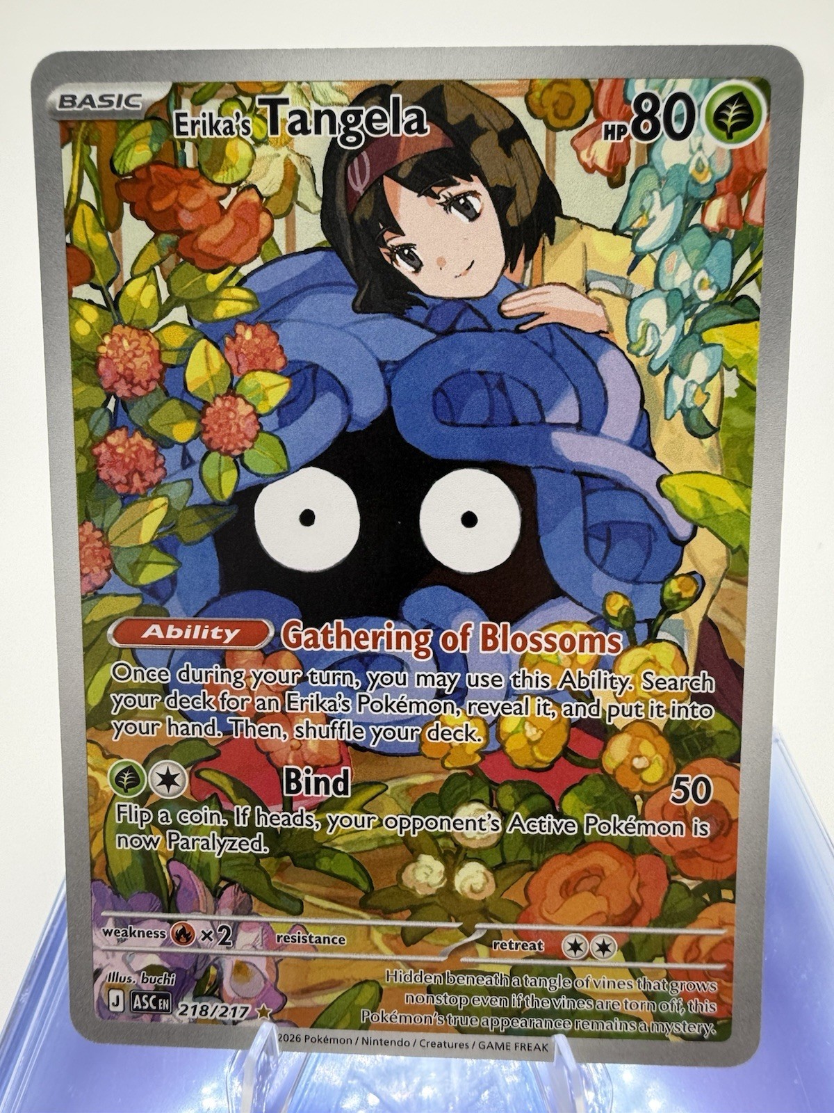 Erika\'s Tangela 218/217 Me: Ascended Heroes Holo