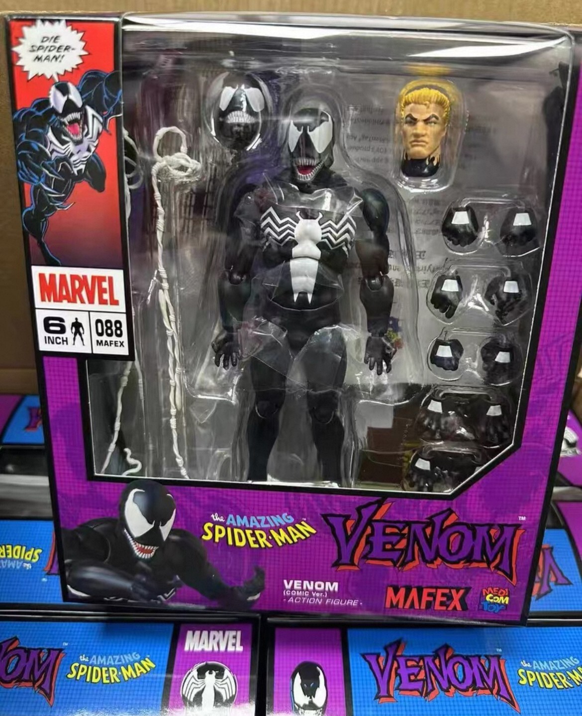 Re-release MEDICOM TOY MAFEX No.088 VENOM COMIC Ver. Figure Spider-Man Toy New