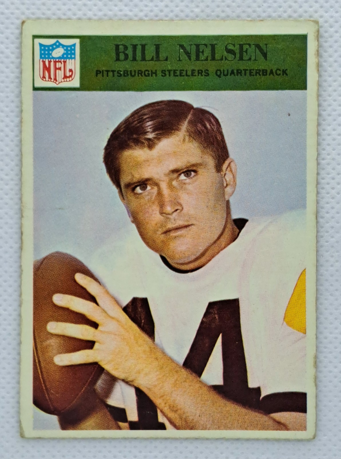 Bill Nelsen 1966 Philadelphia RC Vintage Pittsburgh Steelers Rookie #153