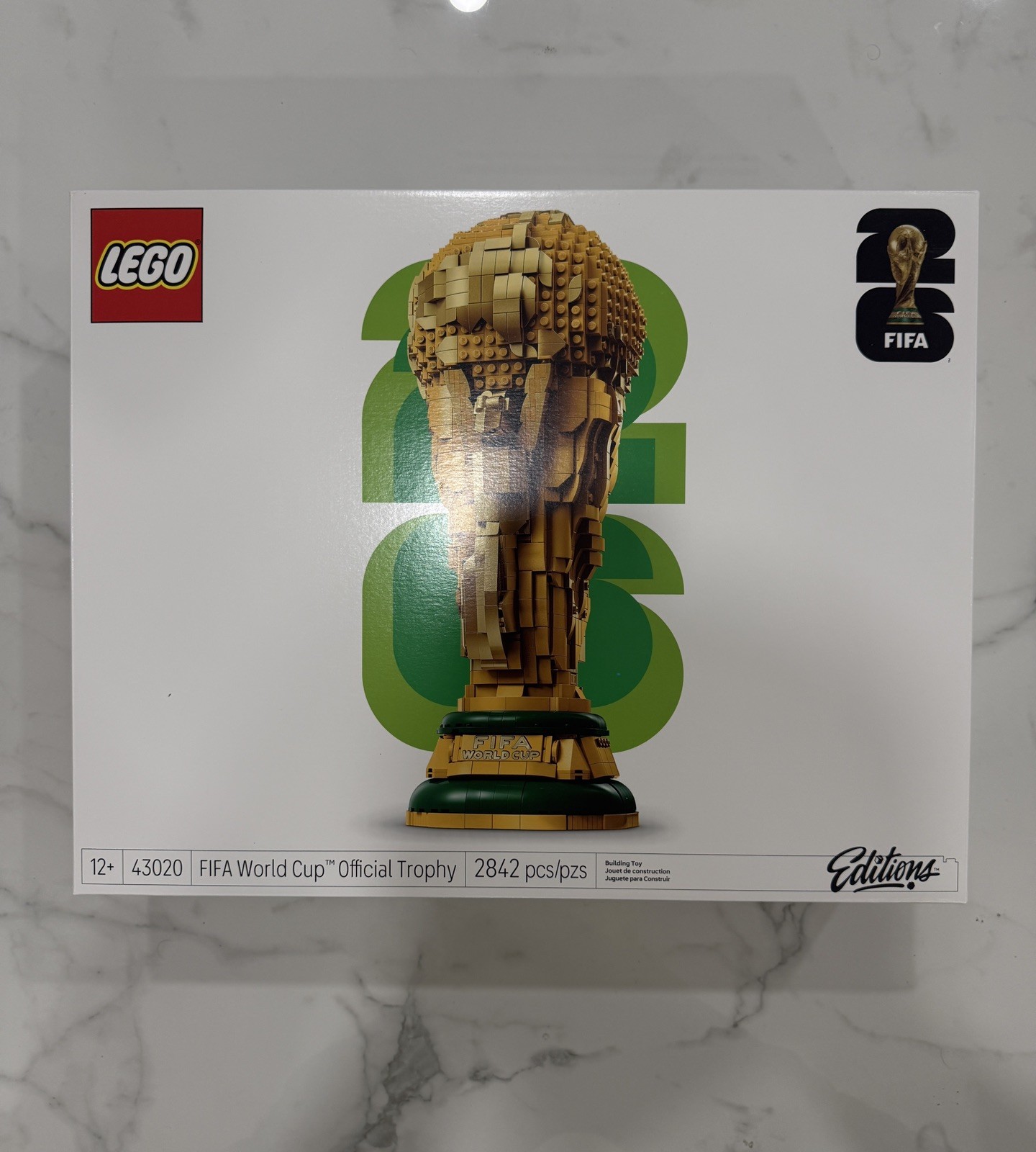 LEGO Editions FIFA World Cup Official Trophy Building Set 43020 BRAND NEW SEALED LEGO Editions FIFA World Cup Official Trophy Building Set 43020 BRAND NEW SEALED