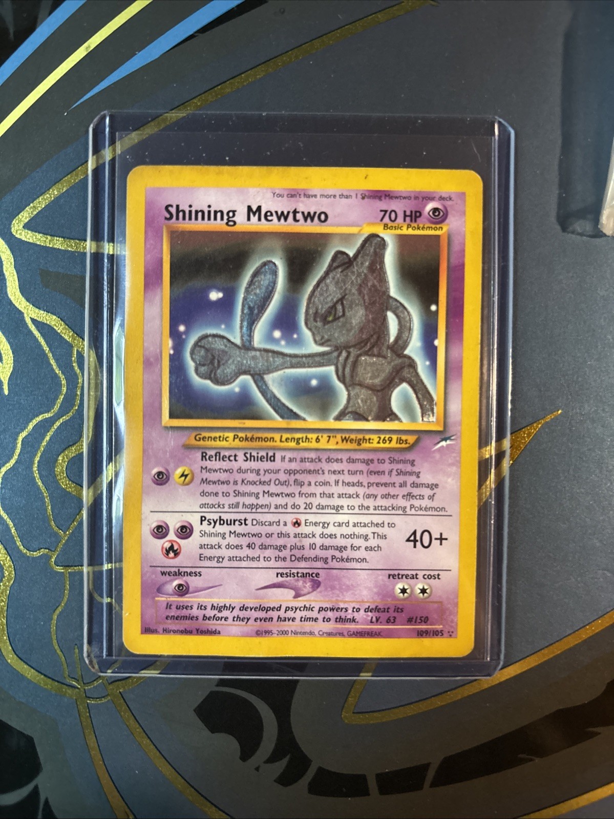 Shining Mewtwo Holo MP ( Needs Cleaning) Secret Rare Card 109/105 Neo Destiny Shining Mewtwo Holo MP ( Needs Cleaning) Secret Rare Card 109/105 Neo Destiny