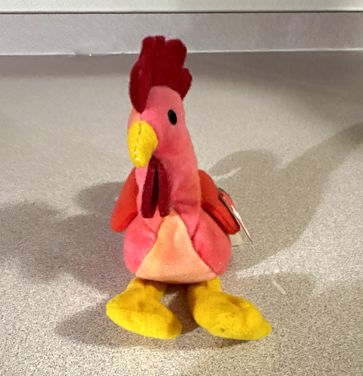 Ty Teenie Beanie Babies Strut the Rooster Plush 1993 Retired Vintage