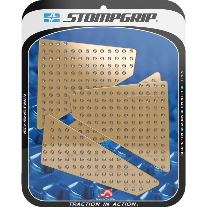 STOMPGRIP Volcano Profile Traction Pad Tank Grips - Clear - 55100213C