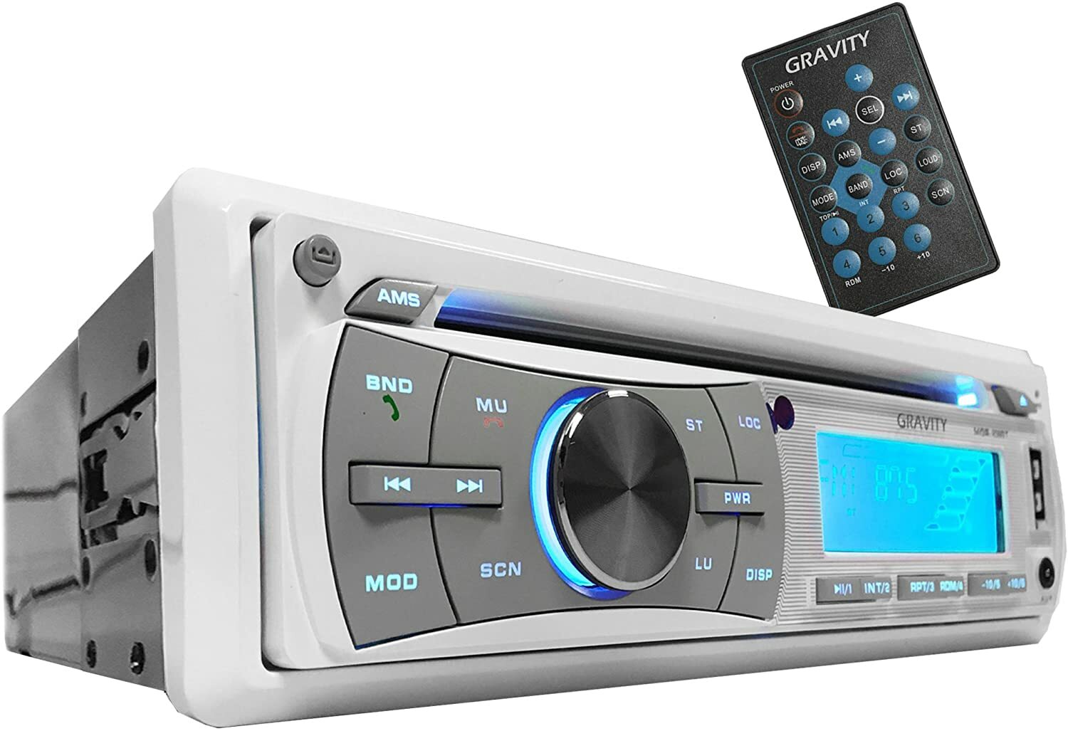 Gravity Marine Boat  CD Player Bluetooth AM FM Receiver w/USB/Android/iPhone