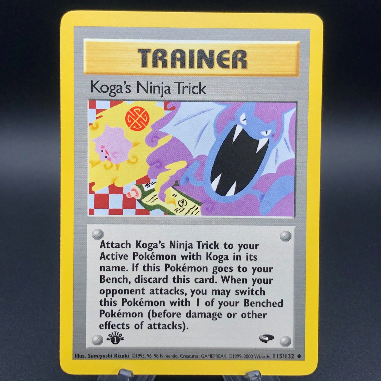 Pokemon Koga\'s Ninja Trick 115/132 - 1st Edition Gym Challenge NM 2000 WotC