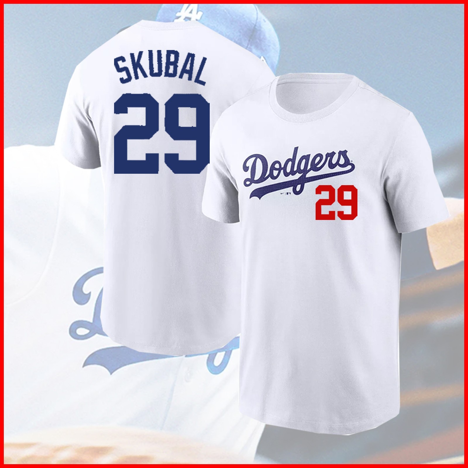 🔥 NEW ITEM Tarik Skubal #29 Los Angeles Team 2026 Name & Number Player Tee Gift