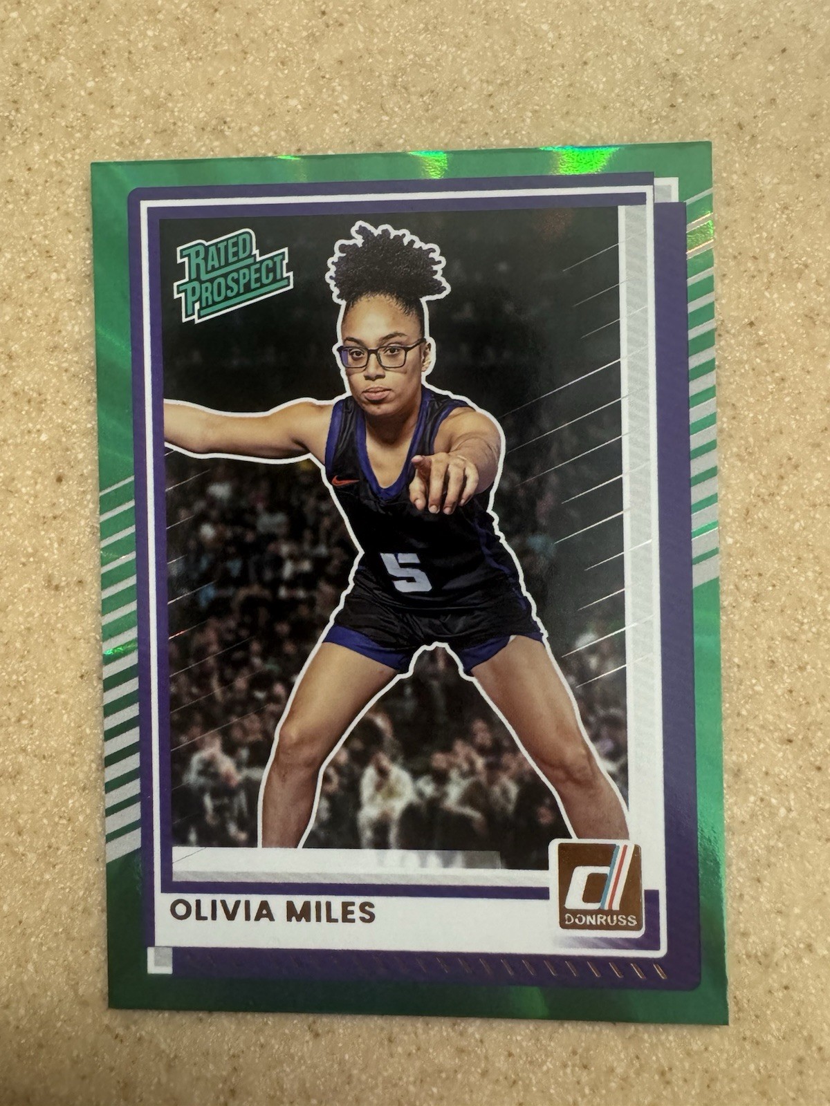 2025-26 Panini Donruss - Olivia Miles #89 Holo Green Laser (RC)