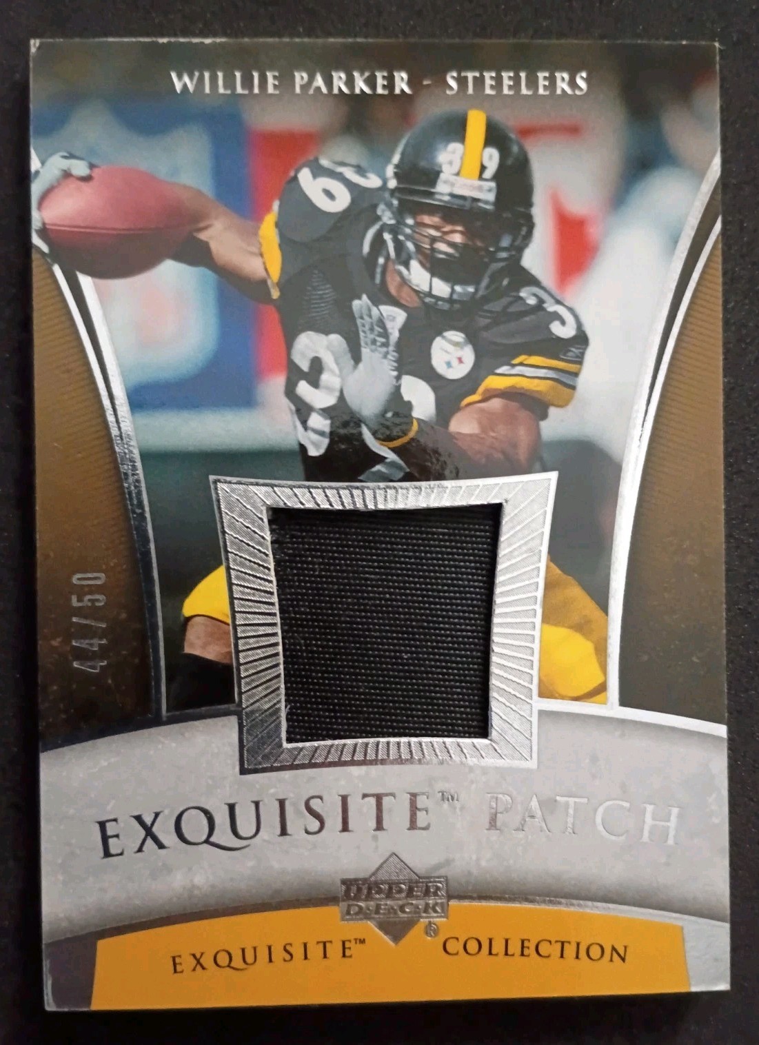 2006 Upper Deck Exquisite Collection - Patch Willie Parker #EP-WP #\'d 44/50