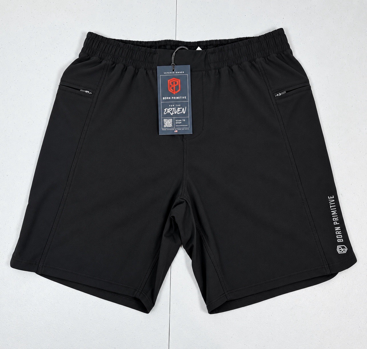 NWT Born Primitive Guardian Short 8” Black Men’s Medium 32 Performance Training