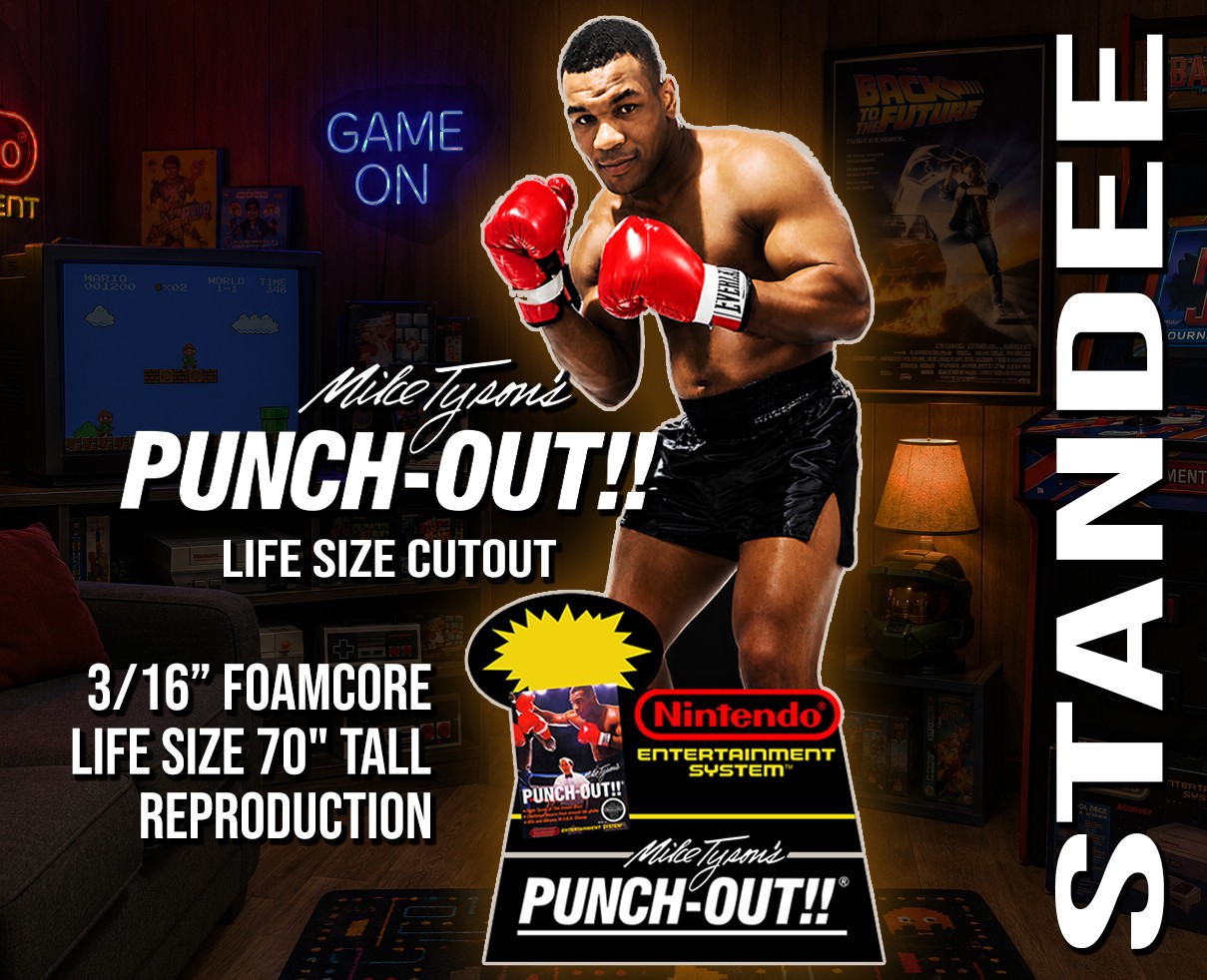 Mike Tyson's Punch Out Life Size Cutout Display Standee Stand | Reproduction