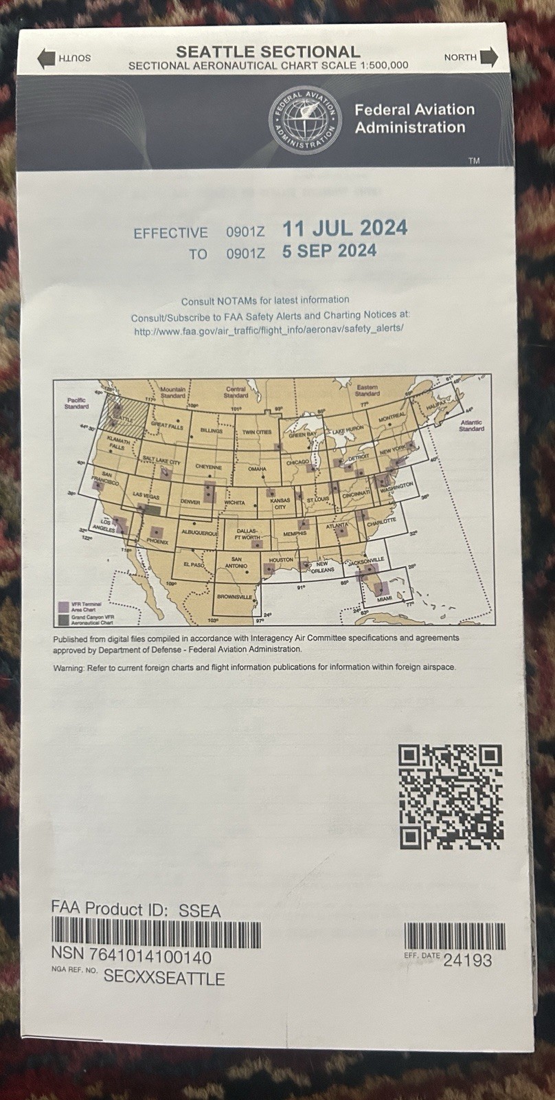 Seattle Sectional Aeronautical Chart Scale July 11 Sept 5 2024 Seattle Sectional Aeronautical Chart Scale July 11 Sept 5 2024