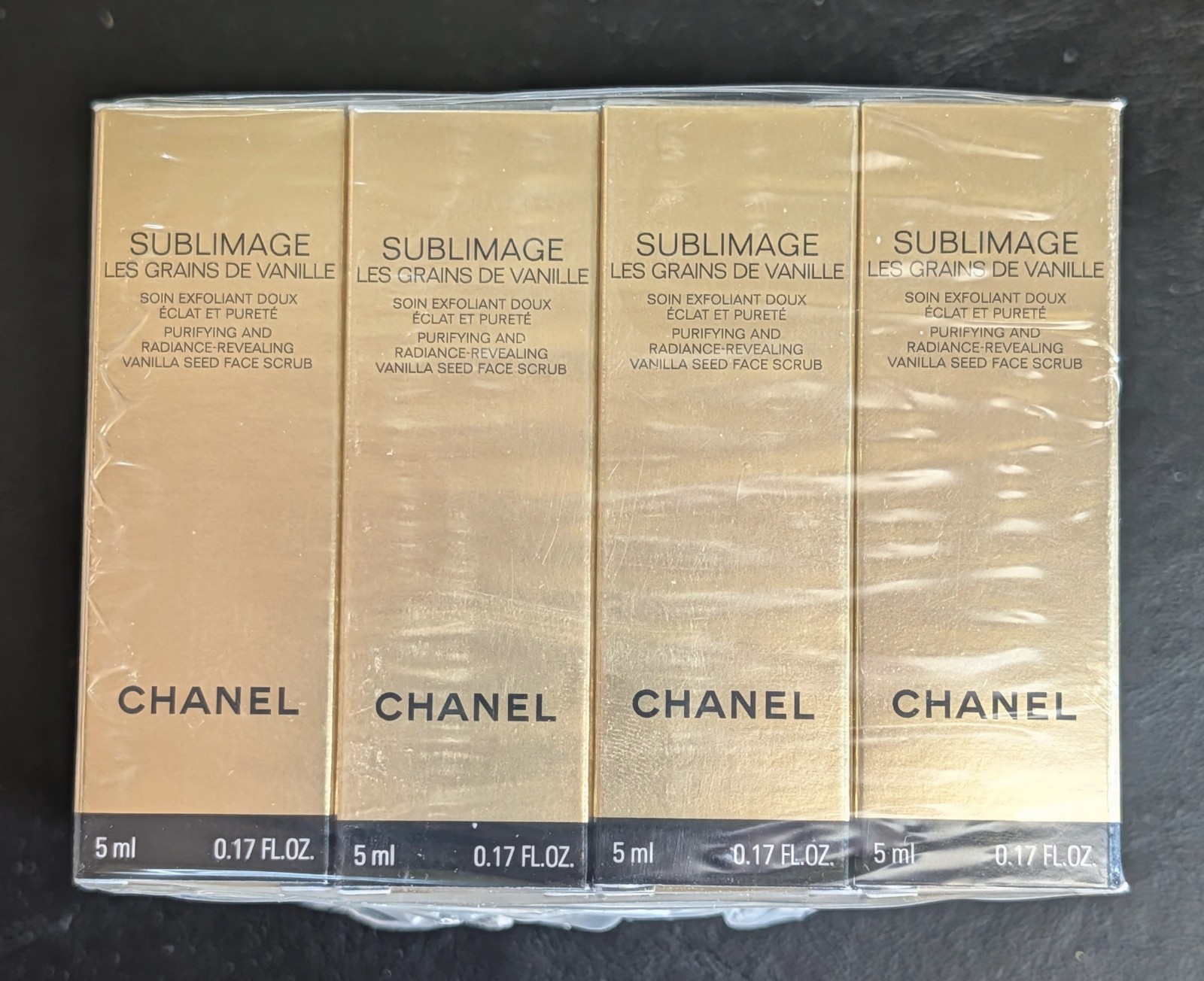 12xCHANEL Sublimage LES GRAINS DE VANILLE SEED FACE SCRUB 5ml/0.17oz Total 60ml