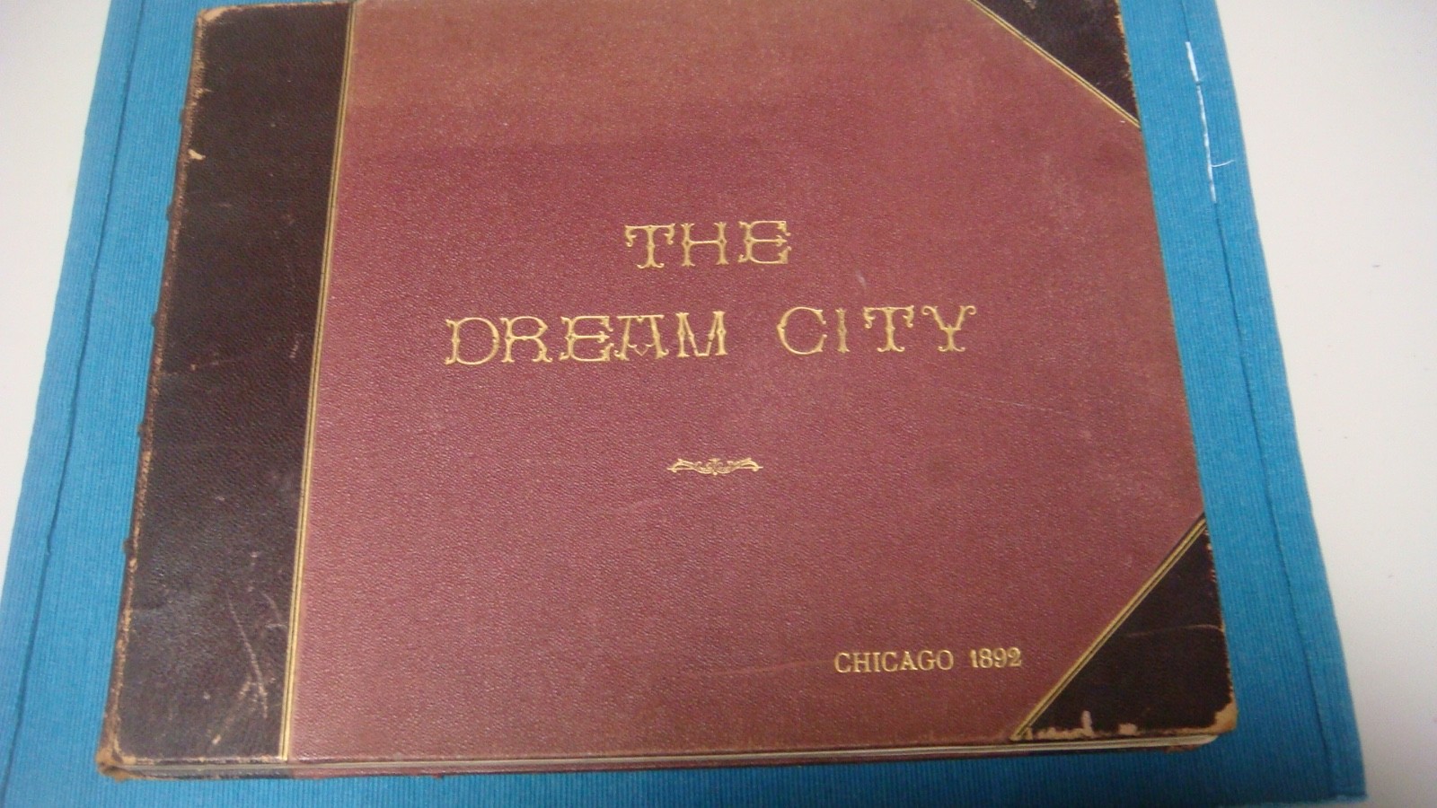 Antique 1892 Dream City Chicago World\'s Fair photographic portfolio Prof. IVES
