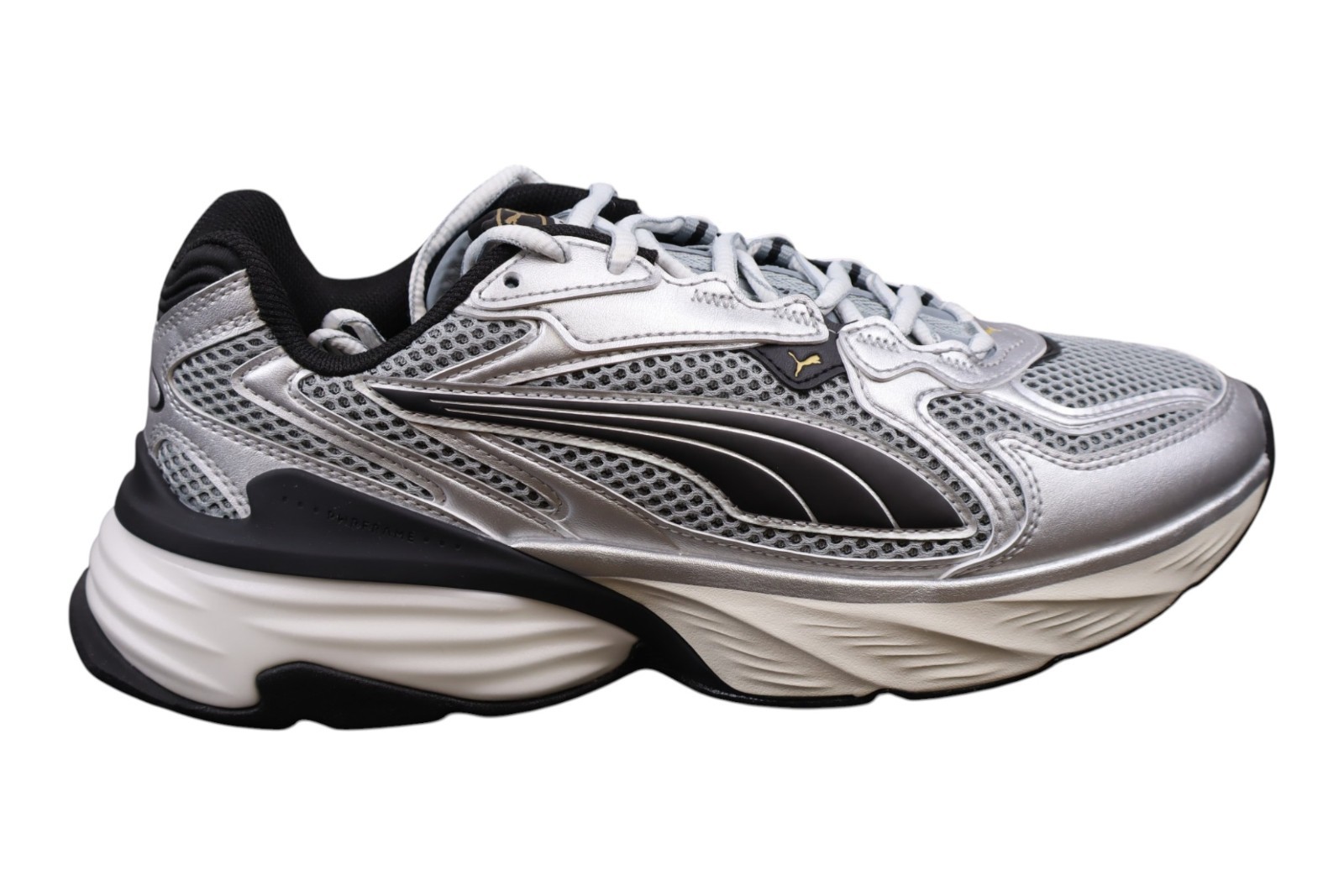 Puma Fade Nitro LS Metallic Silver Black - Men\'s Size 10- 406203 04