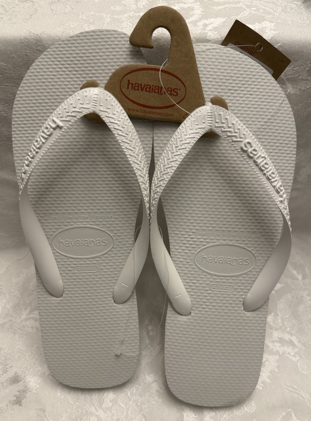 Havaianas Unisex White Rubber Flip Flop Sandals Size EU 41/42 11/12W 9/10M Havaianas Unisex White Rubber Flip Flop Sandals Size EU 41/42 11/12W 9/10M