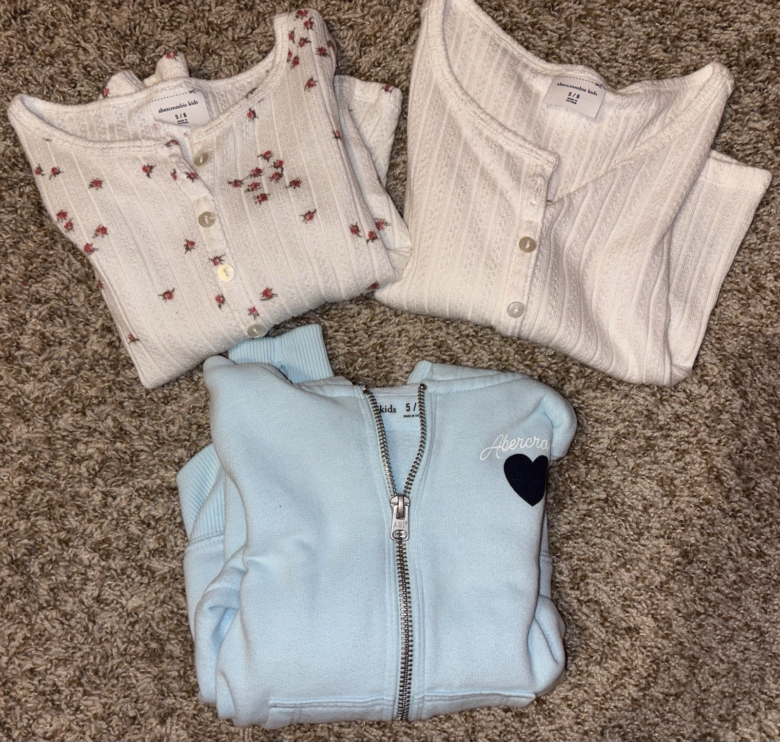 Abercrombie Kids | Girls | LS Tops | Jacket | Lot of 3