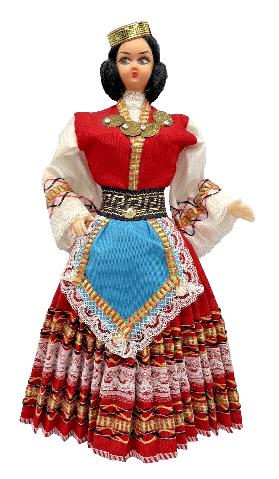 Vintage Greek Souvenir Doll Elaborate Costume 11\ Vintage Greek Souvenir Doll Elaborate Costume 11\