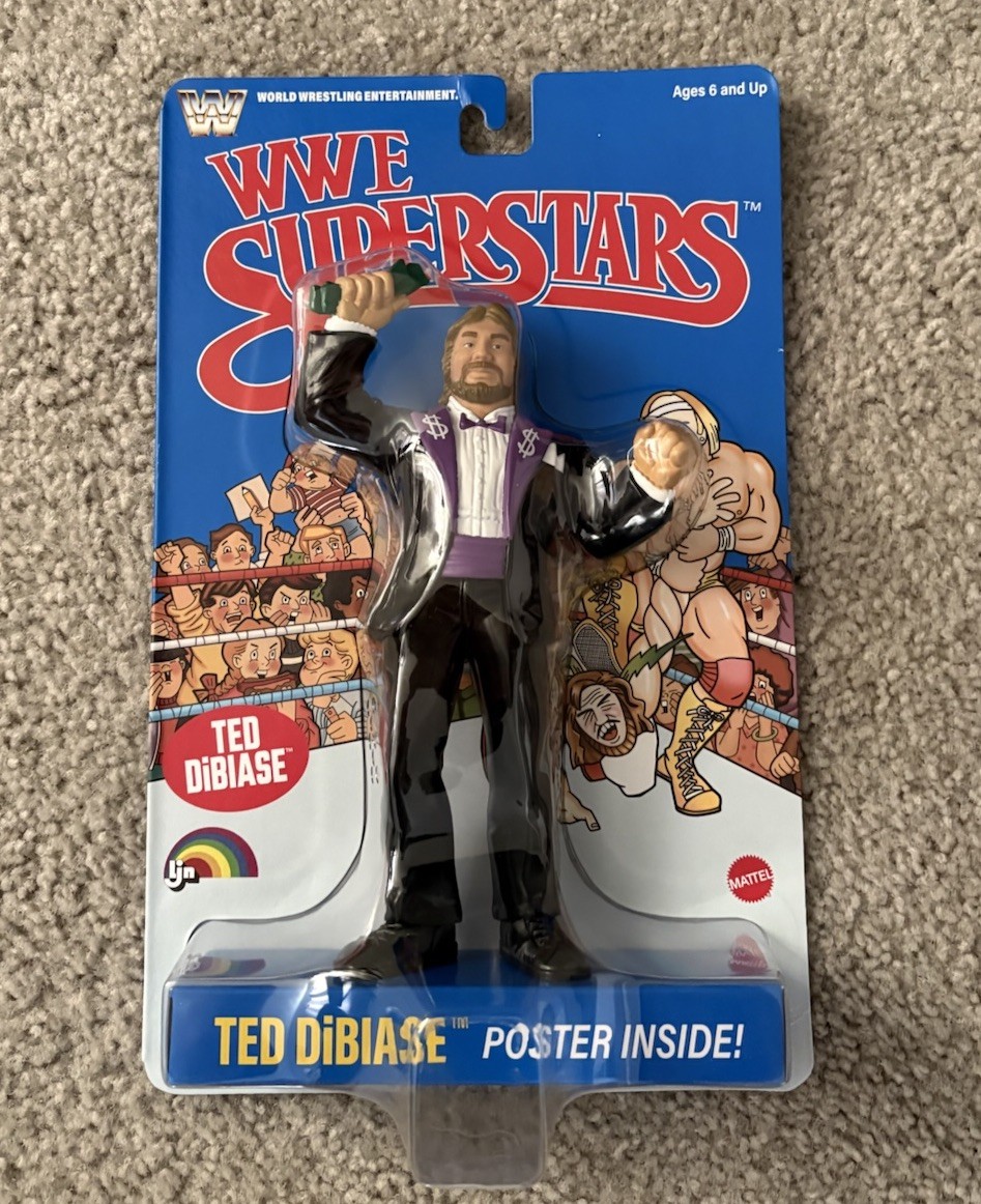 2026 WWE Superstars LJN Mattel Ted Dibiase Wrestling Action Figure