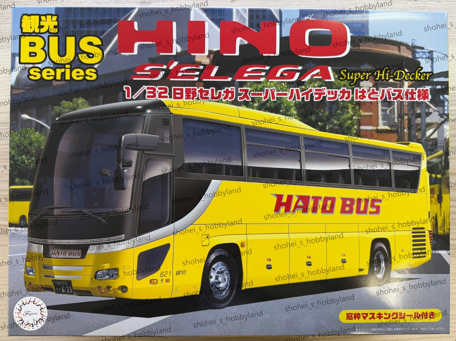 Fujimi 1/32 Hino S`elega Super Hi Decker Hato Bus Type BUS-2|011110