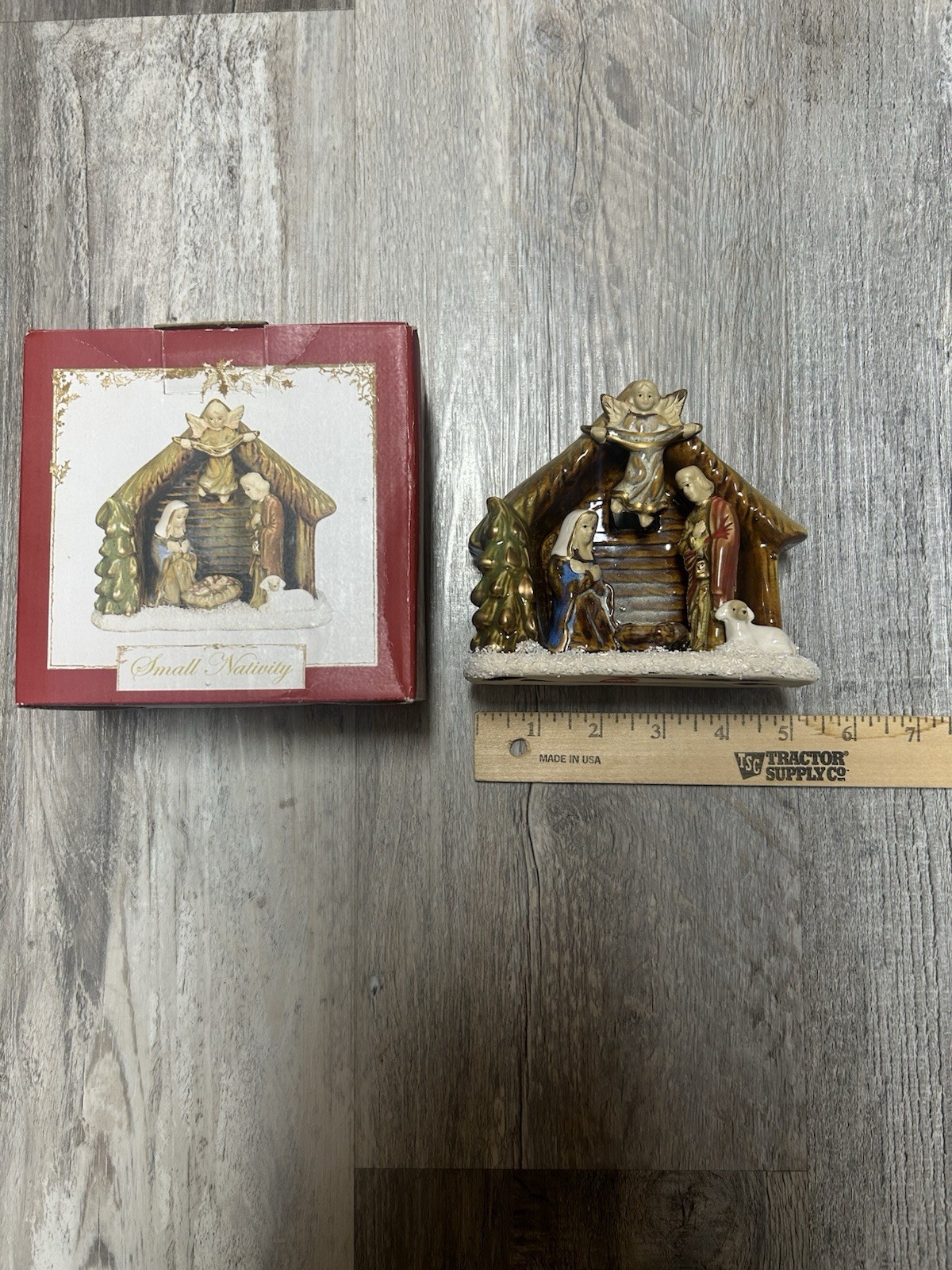 NIB Vintage Germanic Small Nativity Christmas Scene NIB Vintage Germanic Small Nativity Christmas Scene