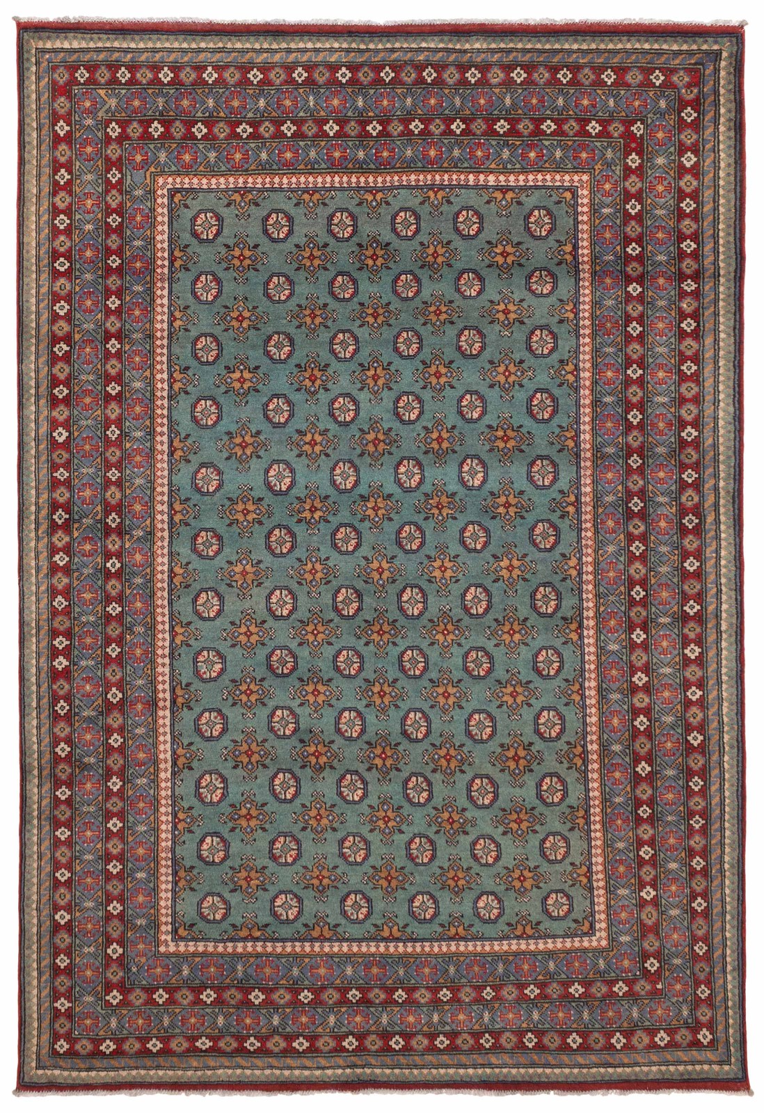 Traditional Vintage Hand-Knotted Area Rug 6\'9\