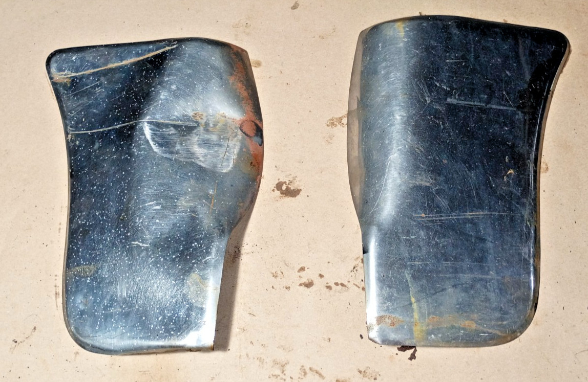 1942-1948 Chevrolet Rear Fender gravel shield, stainless, needs some work