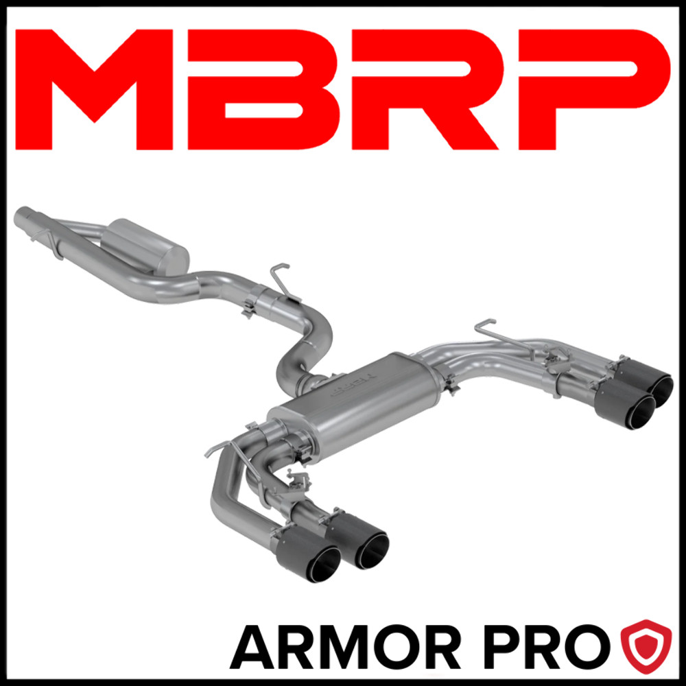 MBRP S46043CF Armor Pro Cat-Back Exhaust System fits 2015-2020 Audi S3 2.0L