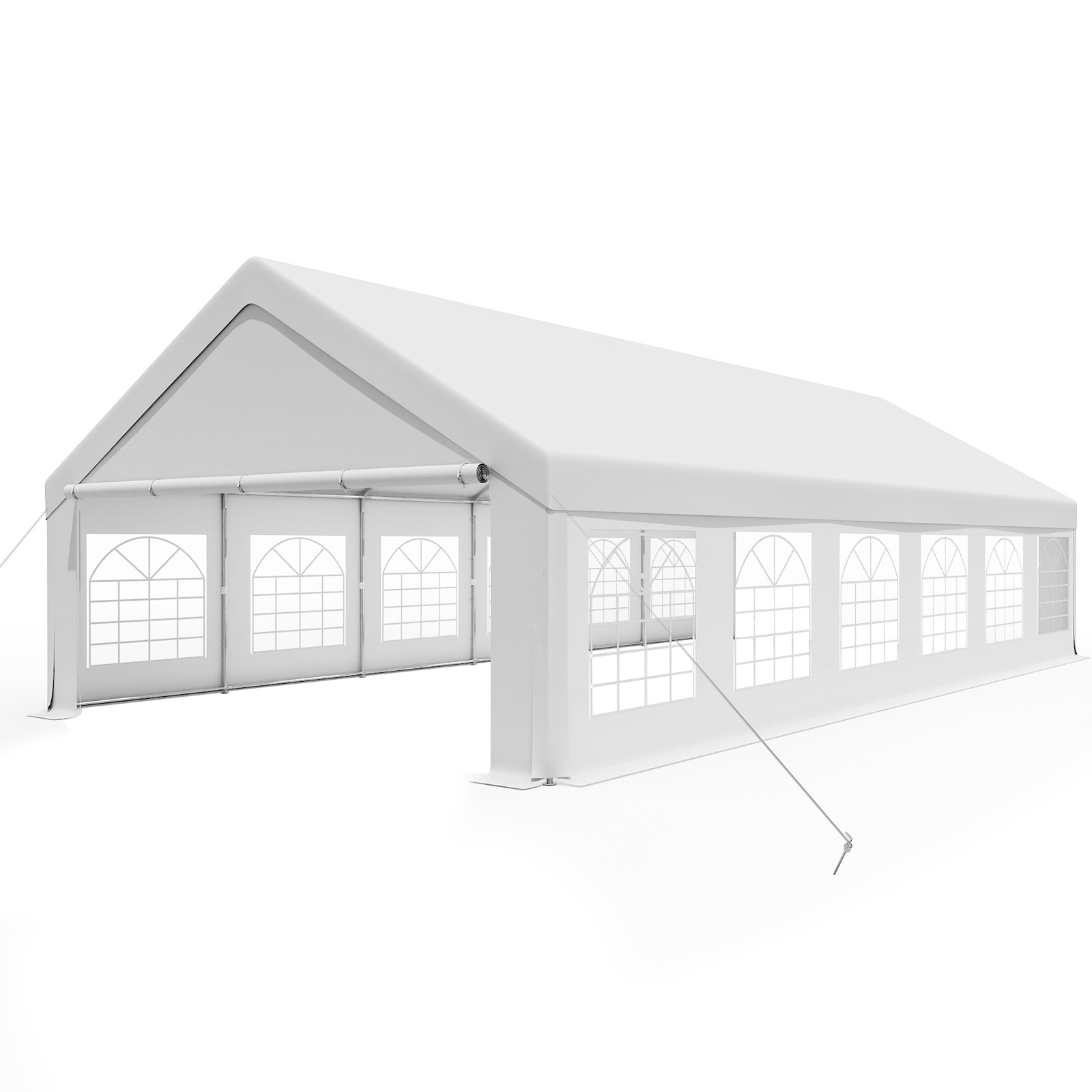 20x40 Ft Party Tent Event Tent for Party, Outdoor Heavy Duty Carport White