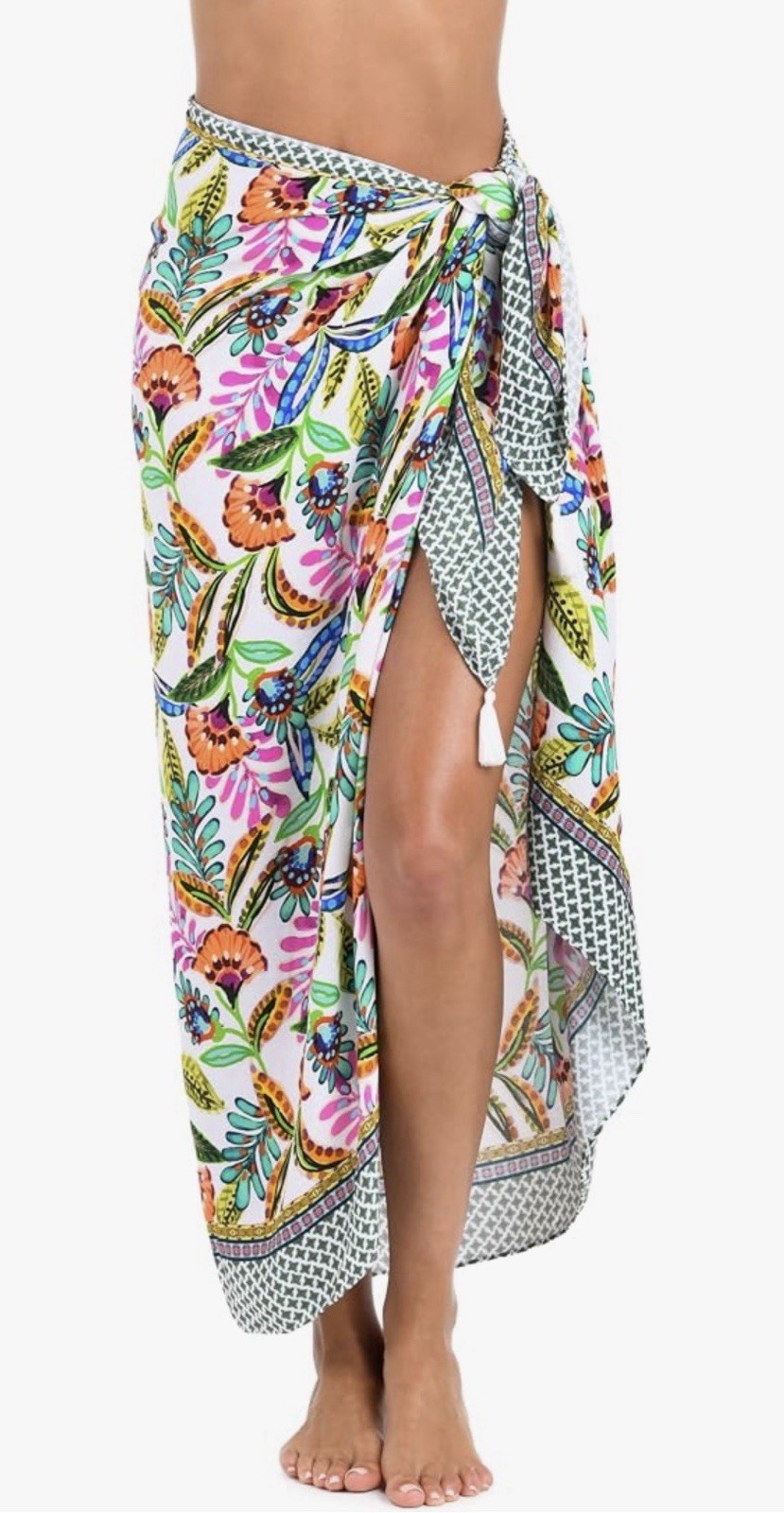 La Blanca Swim Sunshine 79 Jungle Jive Pareo Wrap One Size NWT