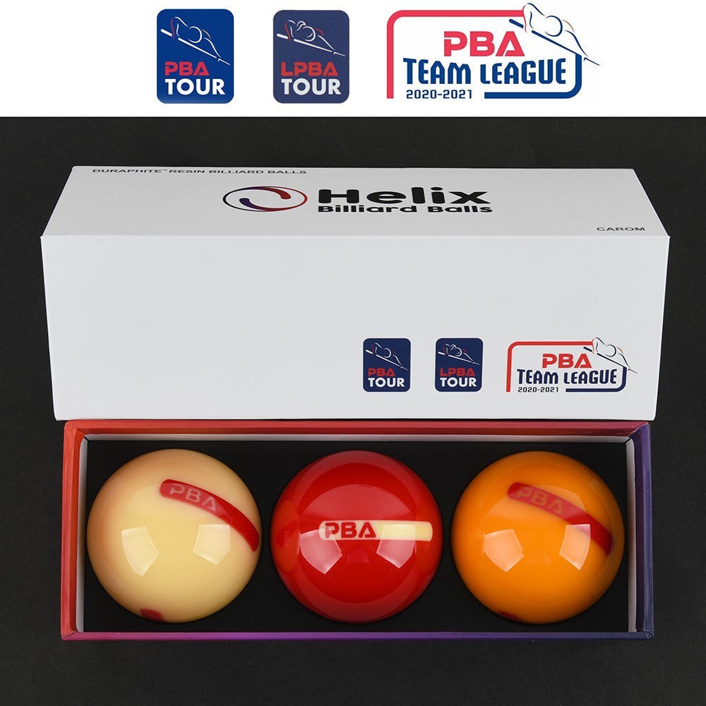 Helix Korea PBA Official 3-Cushion Carom Billiard Balls Pro Tournament Red Set