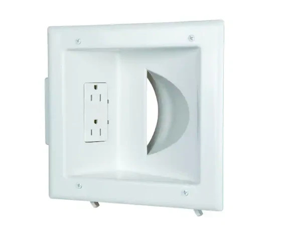 Commercial Electric White 1-Gang 1-Decorator/Rocker/1-Duplex Wall Plate Commercial Electric White 1-Gang 1-Decorator/Rocker/1-Duplex Wall Plate