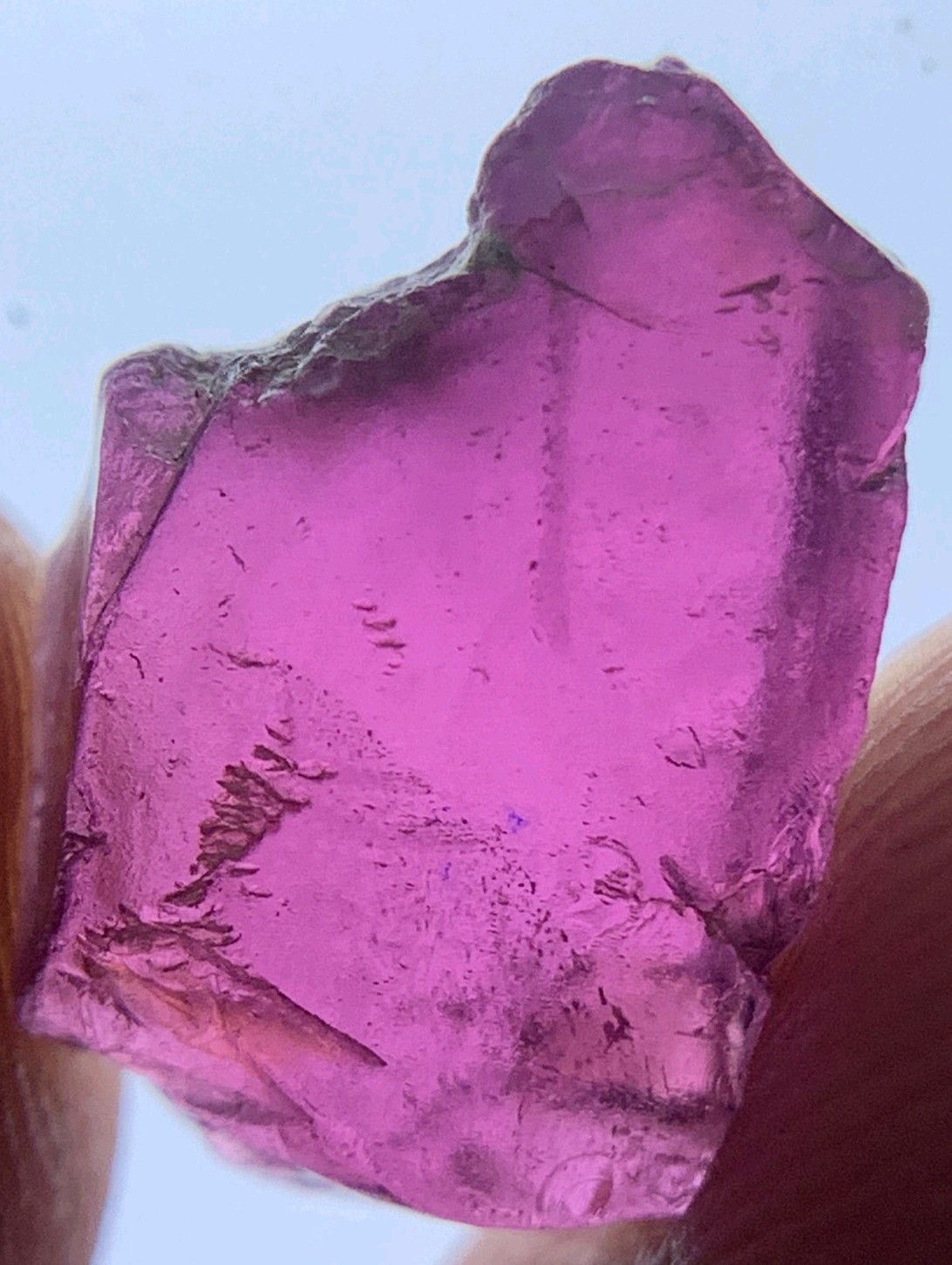 7.75 Crts Stunning full Facet Grade Crystal Rough Umbalite Granet  Form Tanzania
