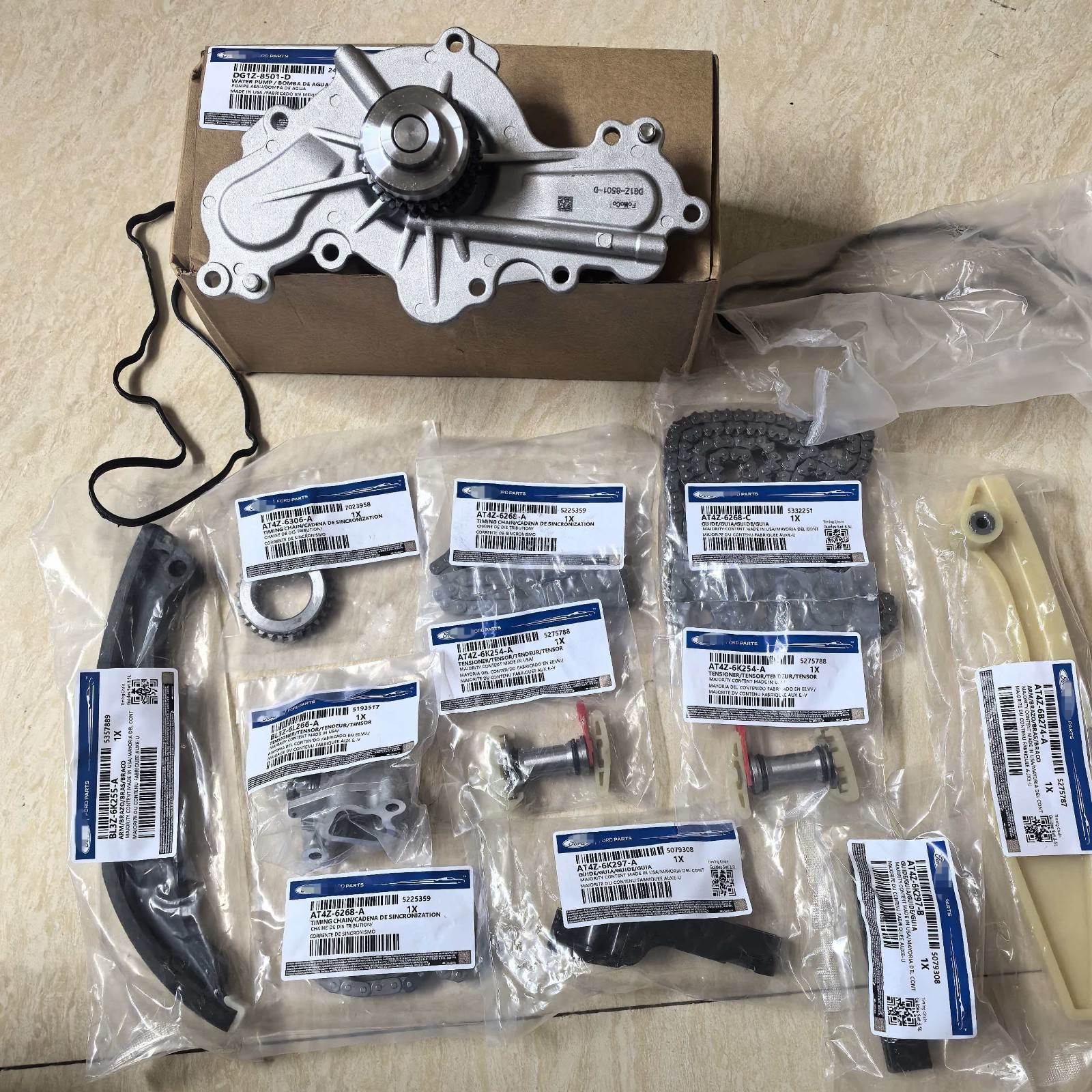 Ford Timing Chain Kit GMB Water Pump for 13-19 Explorer Flex Taurus 3.5L