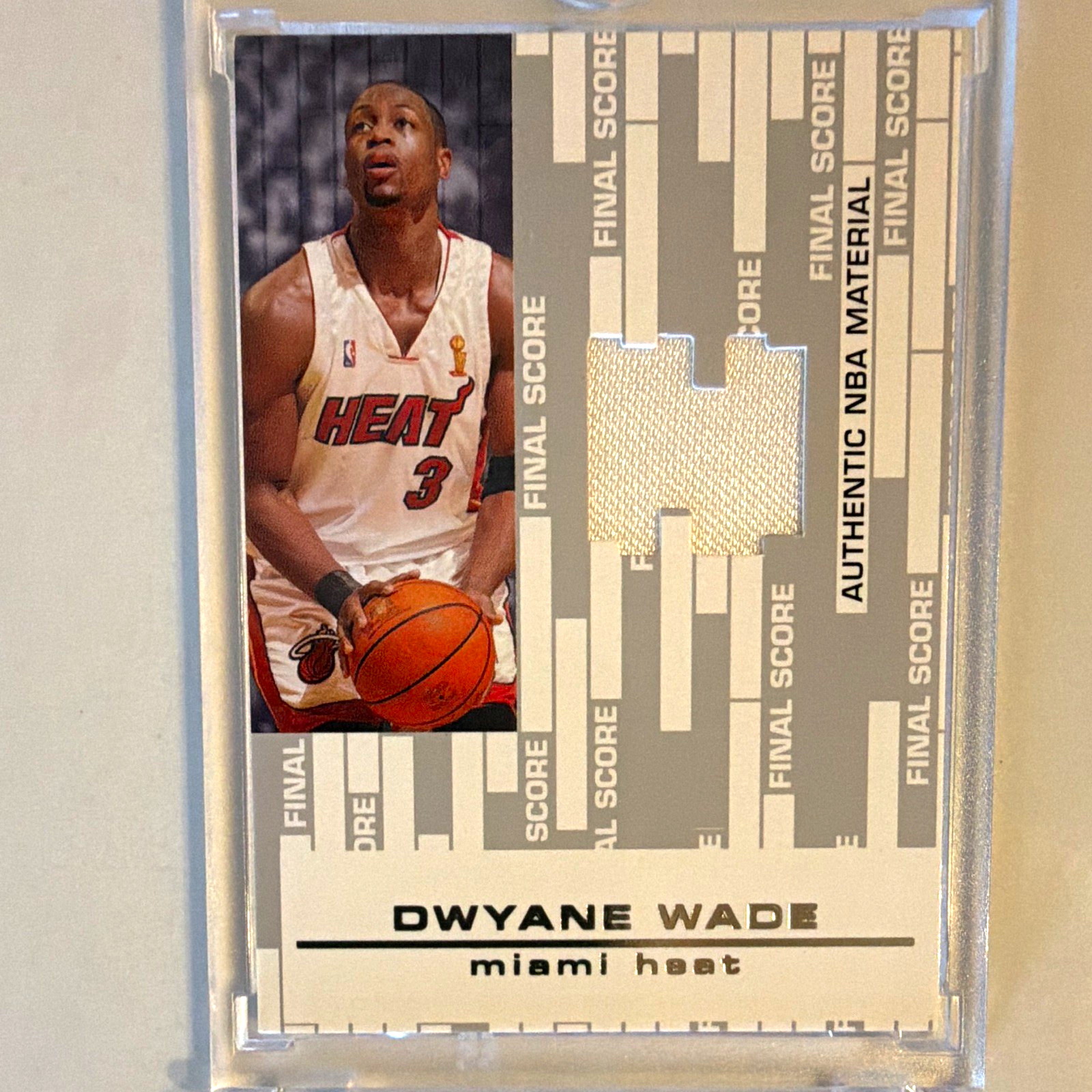 Topps 2006 The Finals Final Score FSR-DW Dwyane Wade Miami Heat Relic 75/99